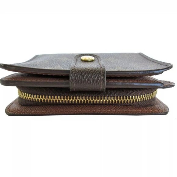 Auth LOUIS VUITTON Monogram Compact Zip Bifold Wallet Monogram canvas - Picture 5 of 10